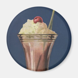 Ice Cream Shake, met schroefdraad en kers Magneet