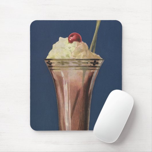 Ice Cream Shake, met schroefdraad en kers Muismat (Met muis)