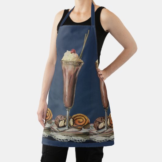 Ice Cream Shake, met schroefdraad en kers Schort (Insitu)