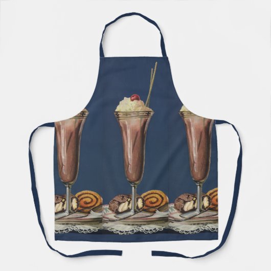  Ice Cream Shake, met schroefdraad en kers Schort (Voorkant)