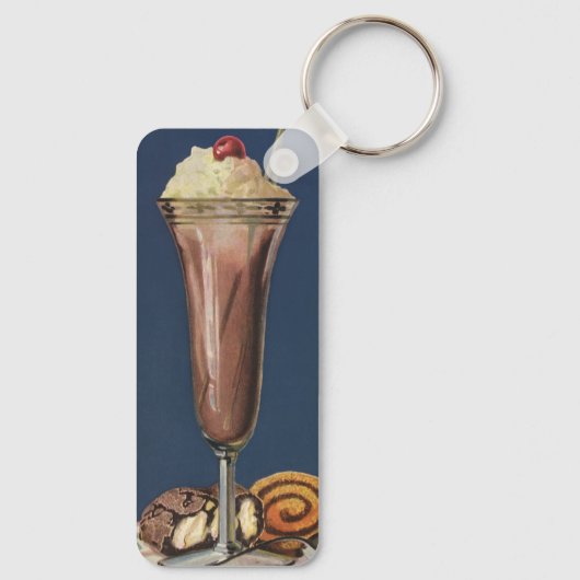  Ice Cream Shake, met schroefdraad en kers Sleutelhanger (Achterkant)