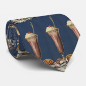  Ice Cream Shake, met schroefdraad en kers Stropdas (Opgerold)