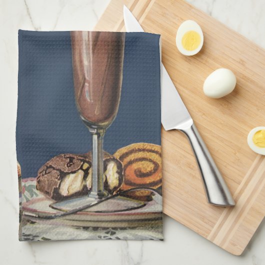  Ice Cream Shake, met schroefdraad en kers Theedoek (Quarter Fold)