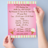 Ice Cream Shop Business Flyer (Hand)