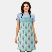 Ice Cream Shop Custom Apron Schort (Gedragen)