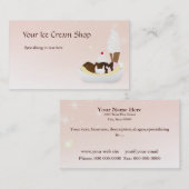 Ice Cream Shop Custom Visitekaartje (Voorkant / Achterkant)