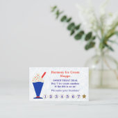 Ice Cream Shop Customer Loyalty Korting (Staand voorkant)