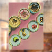 Ice cream shop decor raamsticker (Vel 2)