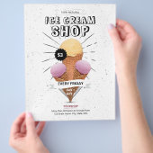 Ice Cream Shop Flyer (Hand)