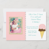 Ice Cream Shop Invite Kaart (Voorkant)