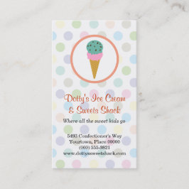 Ice Cream Shop Loyaliteitsbeloningen Klantenkaartje