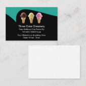 Ice Cream Shop Modern Trendy Visitekaartje (Voorkant / Achterkant)