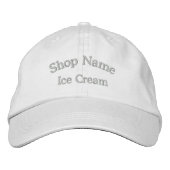 Ice Cream Shop Name Embroing Pet (Voorkant)