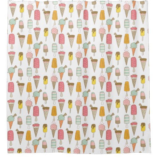 Ice Cream Shop Novelty Douchegordijn (Voorkant)