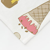 Ice Cream Shop Novelty Fleece Deken (Hoek)