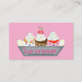 Ice Cream Shop / ParlorBusiness Card - Aangepast Visitekaartje (Achterkant)