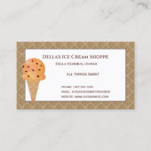 Ice Cream Shop Sprinkles Visitekaartjes (Voorkant)