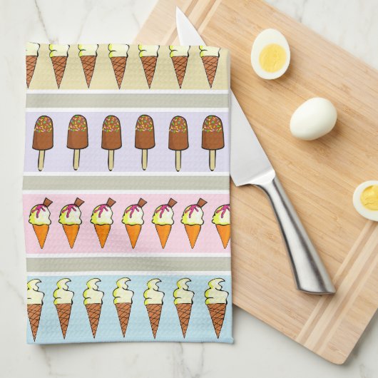 Ice Cream Shop Theedoek (Quarter Fold)