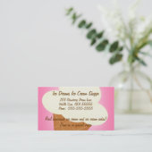 Ice Cream Shop Visitekaartje (Staand voorkant)