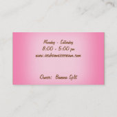 Ice Cream Shop Visitekaartje (Achterkant)