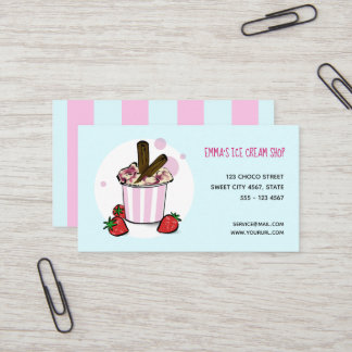 Ice Cream Shop Visitekaartje