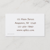 Ice Cream Shop Visitekaartje (Achterkant)