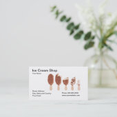 Ice Cream Shop Visitekaartje (Staand voorkant)
