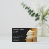 Ice Cream Shop-Visitekaartjes Visitekaartje (Staand voorkant)