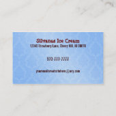 Ice Cream Shop-Visitekaartjes Visitekaartje (Achterkant)