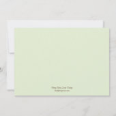 Ice Cream Shoppe Birthday Invitation - Green Kaart (Achterkant)