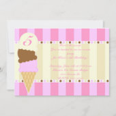 Ice Cream Shoppe nodigt uit Kaart (Voorkant)