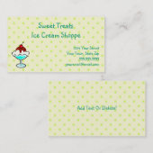 Ice Cream Shoppe-Visitekaartjes Visitekaartje (Voorkant / Achterkant)