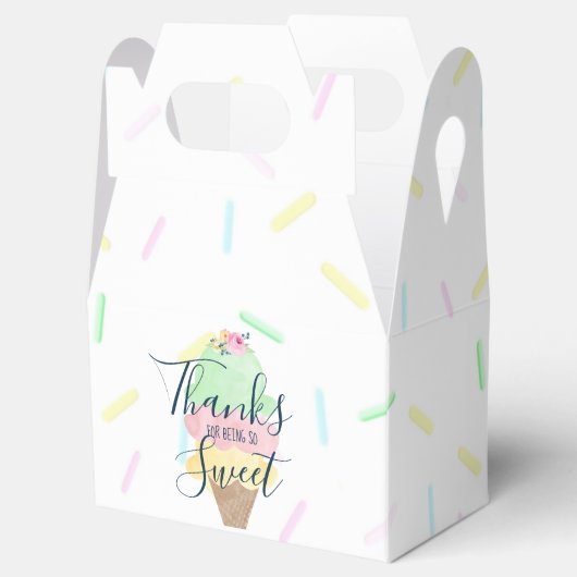 Ice Cream Shower Bedankdoosjes (Geopend)