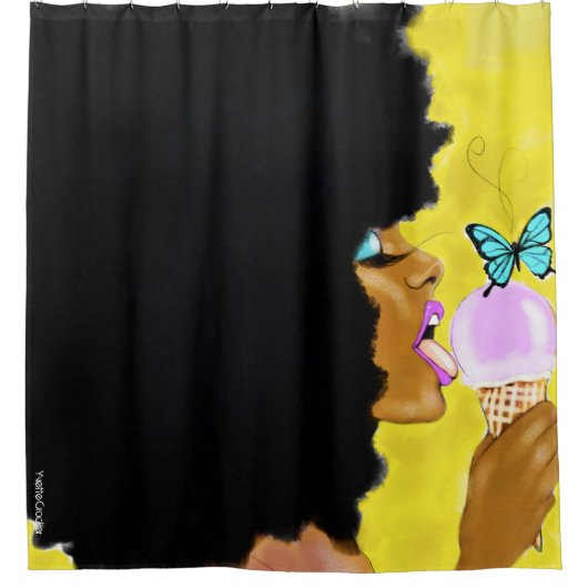 Ice Cream Showgordijn Douchegordijn (Voorkant)