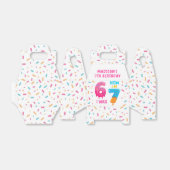 Ice Cream Six Seven 67 Birthday Favor Box Bedankdoosjes (Uitgevouwen)