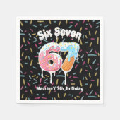 Ice Cream Six Seven 67 Birthday Napkins Servet (Voorkant)