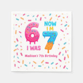 Ice Cream Six Seven 67 Birthday Napkins Servet (Voorkant)