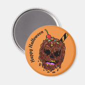 Ice Cream Skull aangepaste tekstmagneten Magneet (Voorkant / Achterkant)