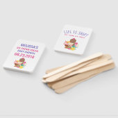 Ice Cream Sociaal Baby shower Handwaaier (Niet-gemonteerd)