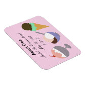 Ice Cream Sociaal Ticket Magneet (Rechterzijde)