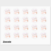 ICE CREAM SOCIAAL verjaardagsfeest dank u sticker (Vel)