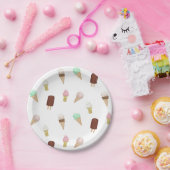 Ice Cream Sociaal Verjaardagsfeestje Ice Cream Con Papieren Bordje (Feest)