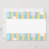 Ice Cream Sociaal Verjaardagsfeestje Jongen Uitnod Kaart (Achterkant)