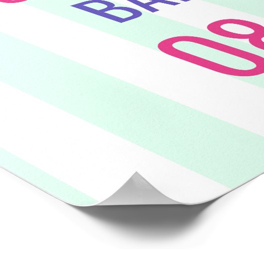 Ice Cream Social Baby shower Event Poster (Hoek)