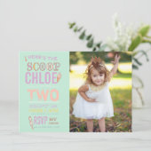 ICE CREAM SOCIAL BIRTHDAY ARTIJ INVITATION nodigen Kaart (Staand voorkant)