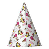Ice Cream Social Favor Banana Split Sundae Cone Feesthoedjes (Achterkant)
