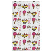 Ice Cream Social Favor Banana Split Sundae Cone Klein Cadeauzakje (Achterkant)