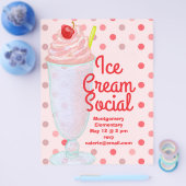 Ice Cream Social Flyer (Enkel)