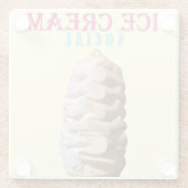 Ice Cream Social Glazen Onderzetter (Achterkant)