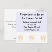 Ice Cream Social Kaart (Voorkant / Achterkant)
